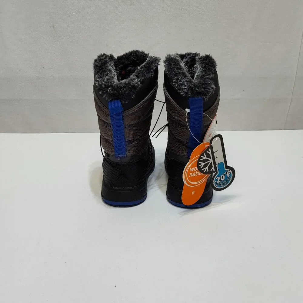 Wonder Nation Toddler Kids Mid-Calf Bungee Winter Boots -20°F Temp Rated Size 6